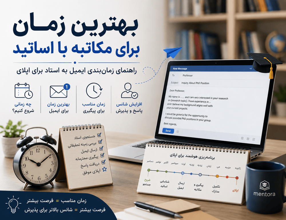 بهترین زمان برای مکاتبه با اساتید چیست؟ راهنمای زمان‌بندی ایمیل به استاد برای اپلای