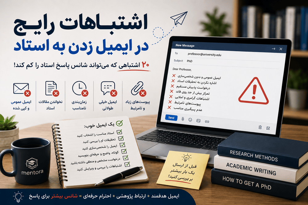 اشتباهات رایج در ایمیل زدن به استاد که می‌تواند شانس شما را کم کند