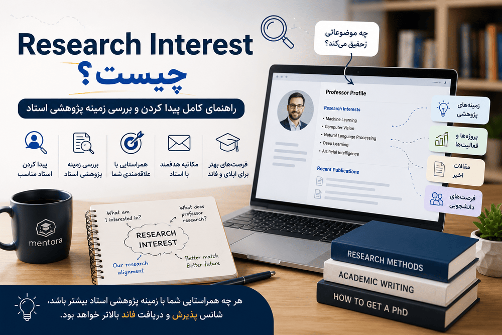 Research Interest چیست؟ چگونه زمینه پژوهشی استاد را پیدا و بررسی کنیم؟